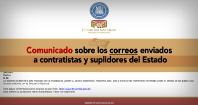 Imagen - Aviso! correos enviados a los contratistas y suplidores del Estado.