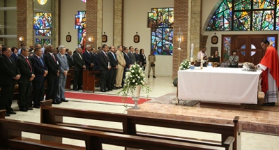 Tesorería Nacional celebra con una misa el 87 aniversario de su fundación.