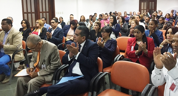 Tesorero Nacional preside charla “Sensibilización y Fortalecimiento Institucional”.